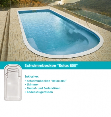 MdP Schwimmbecken Relax 800