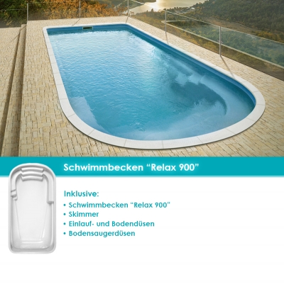 MdP Schwimmbecken Relax 900