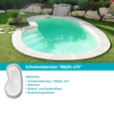 MdP Schwimmbecken Elliptic 670