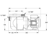 Sta-Rite Schwimmbadpumpe, Supermax S5P1R, 230 V | 400 V